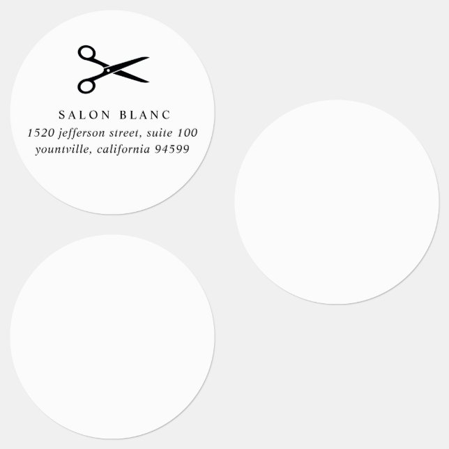 Étiquettes Salon de beauté promotionnel (Groupe)