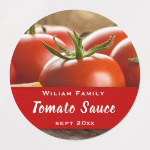 Étiquettes Sauce tomate cantine réserves maison