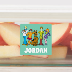 Étiquettes Scooby-Doo Gang 14 entier Mystery Inc