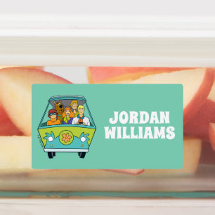 Étiquettes Scooby-Doo & Gang Mystery Machine Ajouter un nom