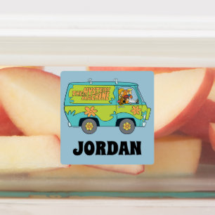 Étiquettes Scooby-Doo La Machine Mystère Ajouter Votre No