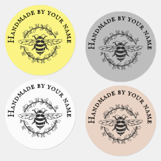 Étiquettes Serre D'Abeille Faite À La Main Par Fer Sur Étique