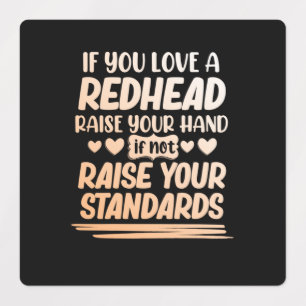 Étiquettes Si Vous Aimez Une Tête De Redhead Mignonne Filles