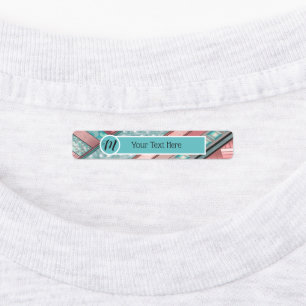 Étiquettes Silken Stripes ensemble de 96 Rectangle personnali