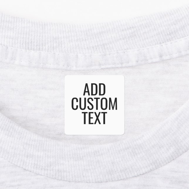 Étiquettes Simple 3 lignes de texte - Sans Serif (Apposé)