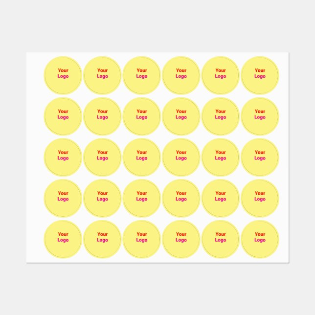 Étiquettes Simple logo personnalisé minimal élégant ici entre (Feuille)