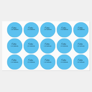 Étiquettes Simple minimal ajoutez votre nom texte lieu ville
