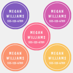 Étiquettes Simple Personnalisé Moderne Personnalisé Nom Vêtem