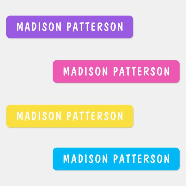 Étiquettes Simple Personnalisé Moderne Personnalisé Nom Vêtem (Groupe)