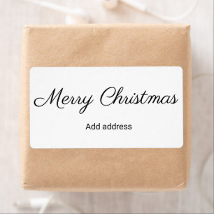 étiquettes simples de noël ajoutez votre texte   l