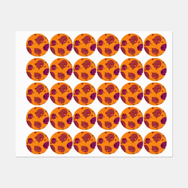 Étiquettes SlipperyJoe's Happy Hanoukka juive hébraïque gelée (Feuille)