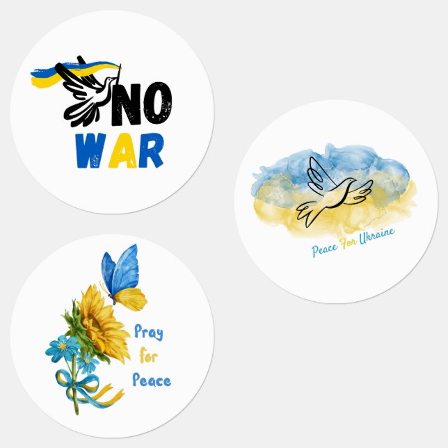 Étiquettes Soutien à l'Ukraine (Groupe)