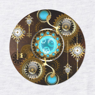Étiquettes Steampunk Rusty Background