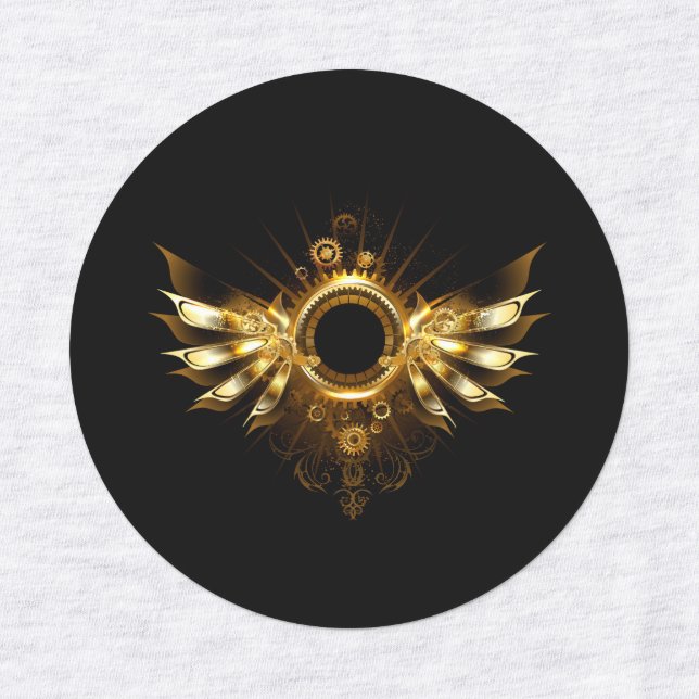 Étiquettes Steampunk wings (Design 1)