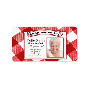 étiquettes Sticker 100 ans - Facile à Customiser