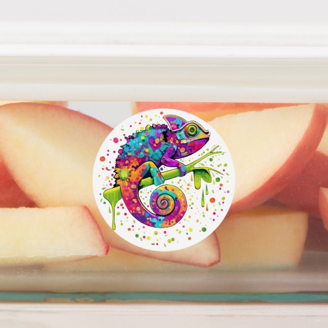 Étiquettes Style d'aquarelle des teintures Chameleon (Apposé)