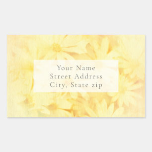 Étiquettes Sunny Yellow Daisies