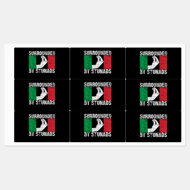 Étiquettes Surrounded by Stunads (Feuille)