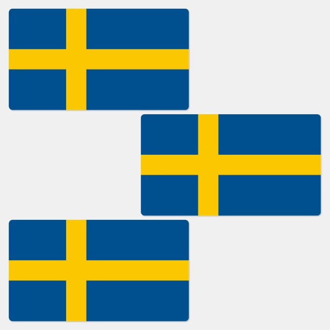 Étiquettes Sweden Flag (Groupe)