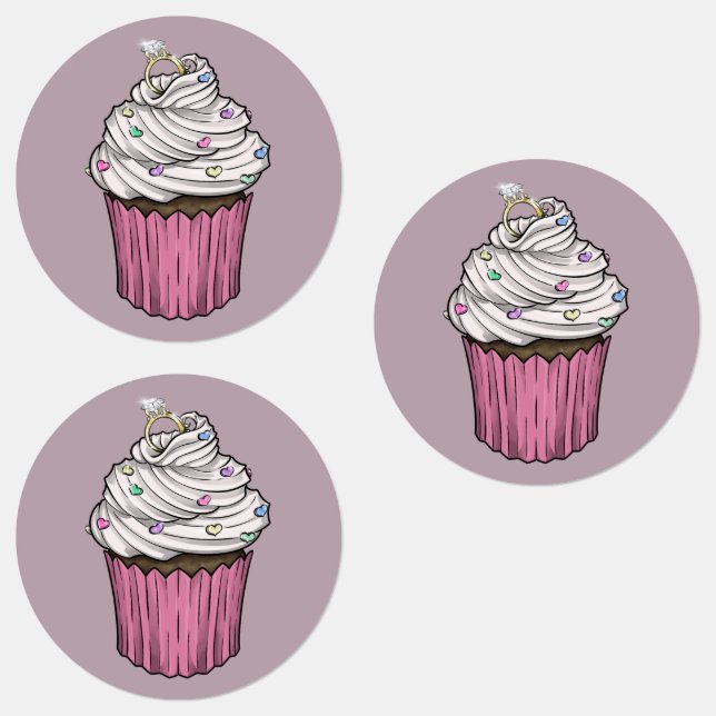 Étiquettes Sweet Proposition Cupcake (Groupe)