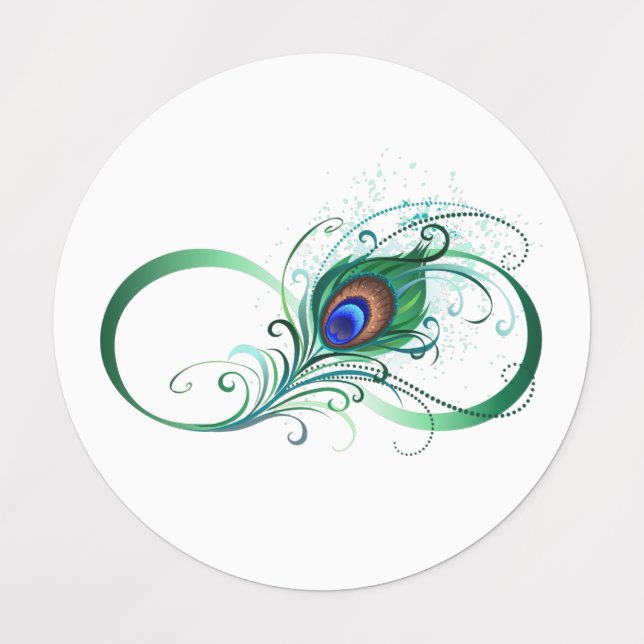 Étiquettes Symbole de l'Infinity (Design 1)