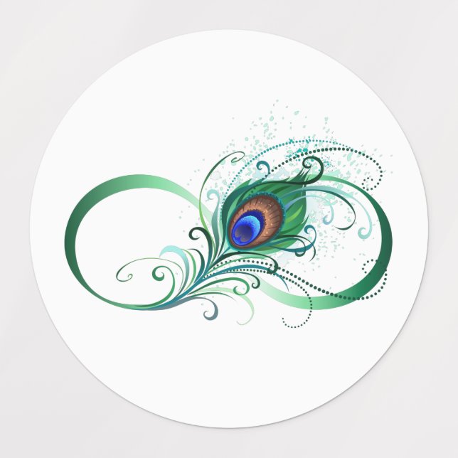 Étiquettes Symbole de l'Infinity (Design 1)