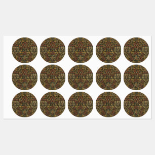 Étiquettes Tapisserie du jardin de fleurs William Morris