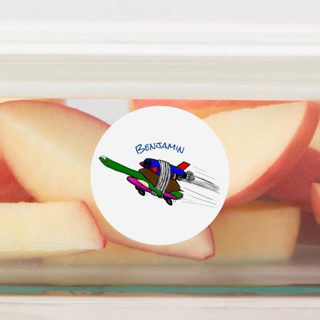 Étiquettes Tortue volante (Apposé)