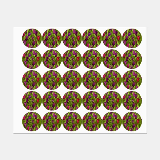 Étiquettes Tulipes (Feuille)