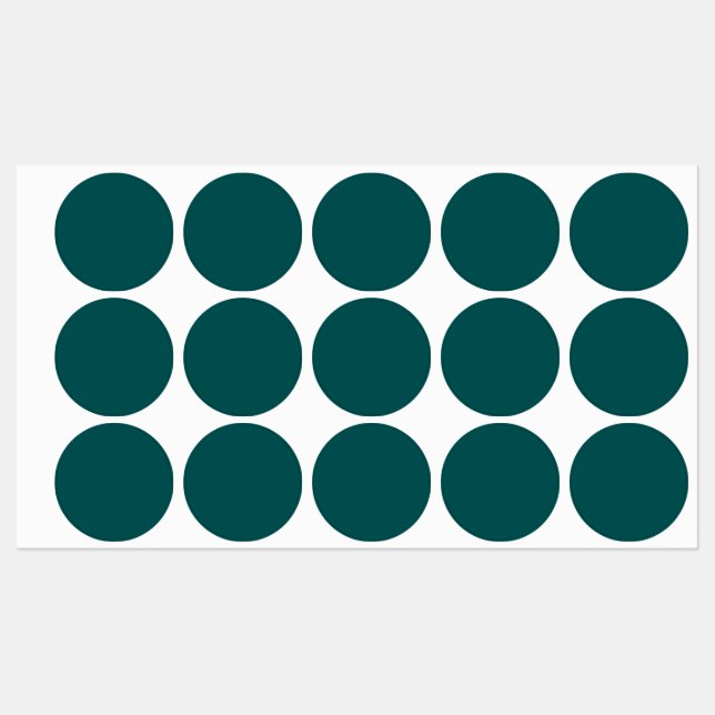 Étiquettes Turquoise foncé (couleur solide) (Feuille)