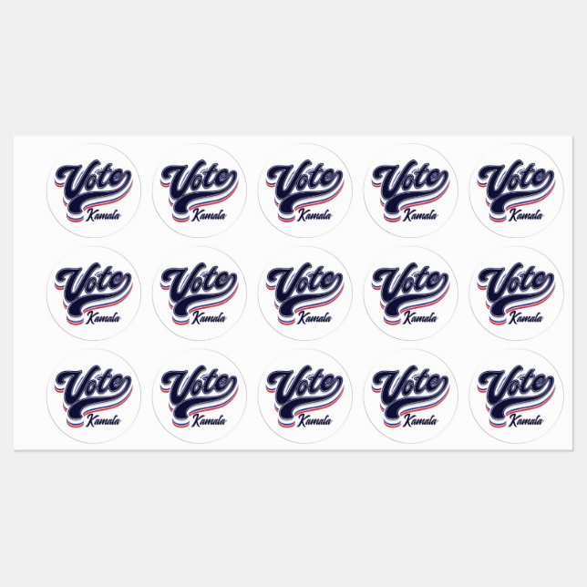 Étiquettes Typographie des votes - Élections (Feuille)
