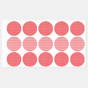 Étiquettes Un design abstrait rouge et orange vif avec des to
