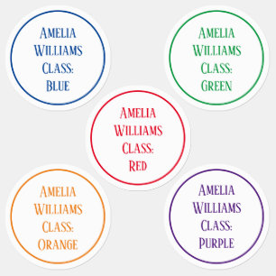 Étiquettes Un Frère Couleur Personnalisé Revient À L'École