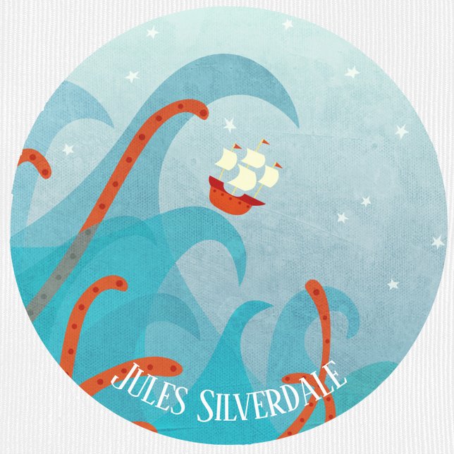 Étiquettes Un mauvais jour pour les marins Nom personnalisé (Sailing boat personalized name label)