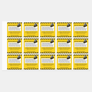 Étiquettes Unboxing Fixed Label and Guarantee