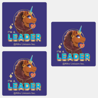 Étiquettes Unique à la licorne "I’m a Leader" Design