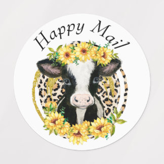Étiquettes Vache de Courrier Joyeux