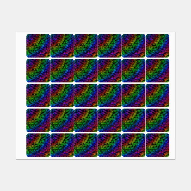 Étiquettes Verre de fierté (Feuille)