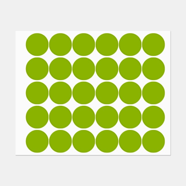 Étiquettes Vert pomme (couleur unie)  (Feuille)