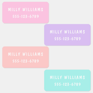 Étiquettes Vêtement personnalisé moderne personnalisé minimal