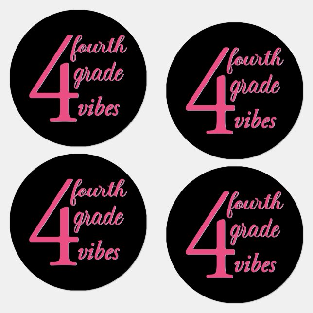 Étiquettes Vibes de Fourth Grade (Groupe)