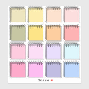 Étiquettes vierges écriture couleur pastel mini pl