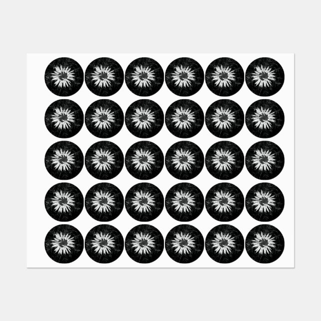 Étiquettes Vieux Fleur (Feuille)