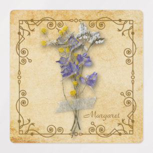 Étiquettes Vintage Beautiful Beige