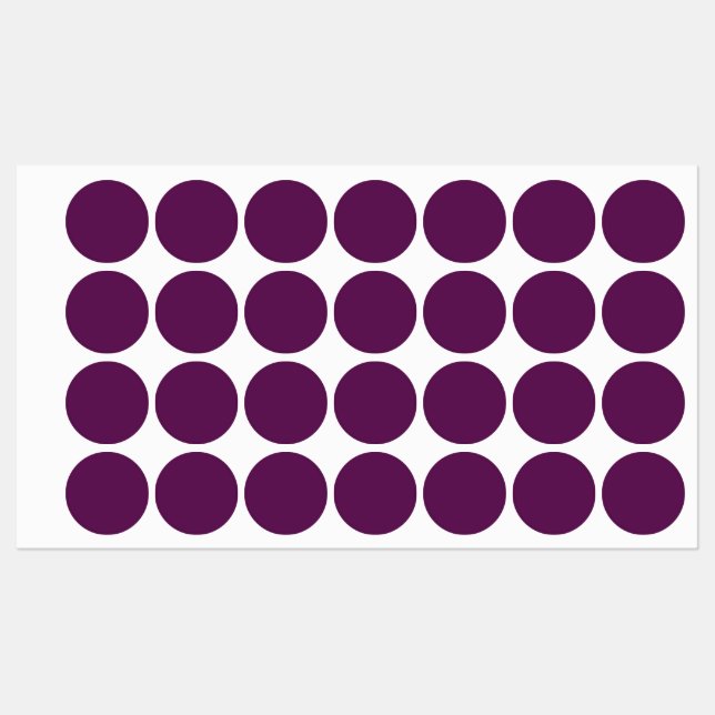 Étiquettes Violet de raisin (couleur solide) (Feuille)