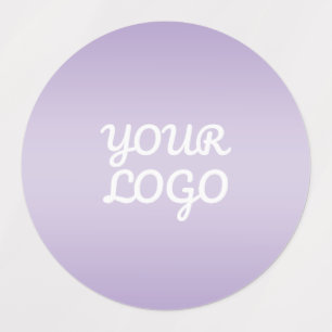 Étiquettes Votre logo & ombre simple moderne Étanche