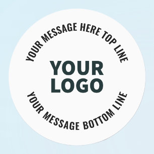 Étiquettes Votre logo ou image   Texte éditable gras