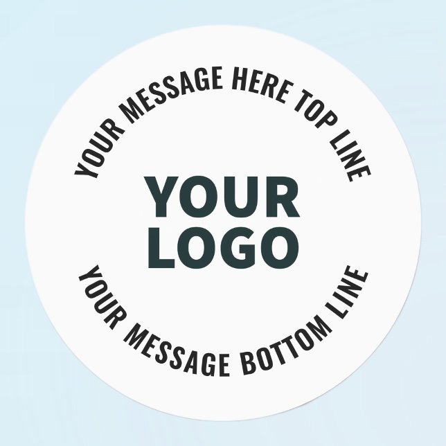 Étiquettes Votre logo ou image | Texte éditable gras (Créateur téléchargé)