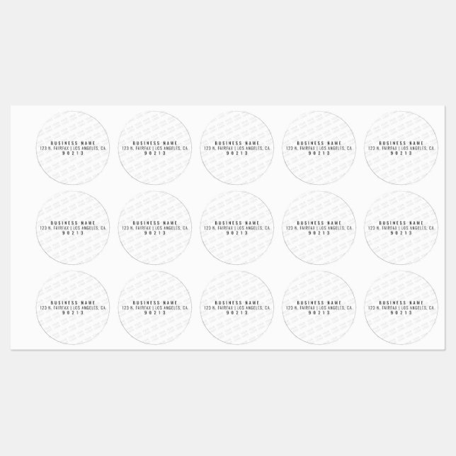 Étiquettes Votre logo s'allège automatiquement et se répète (Feuille)