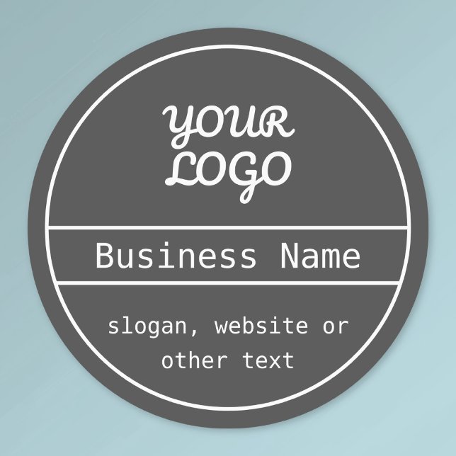 Étiquettes Votre logo unique Design modifiable étanche (Créateur téléchargé)